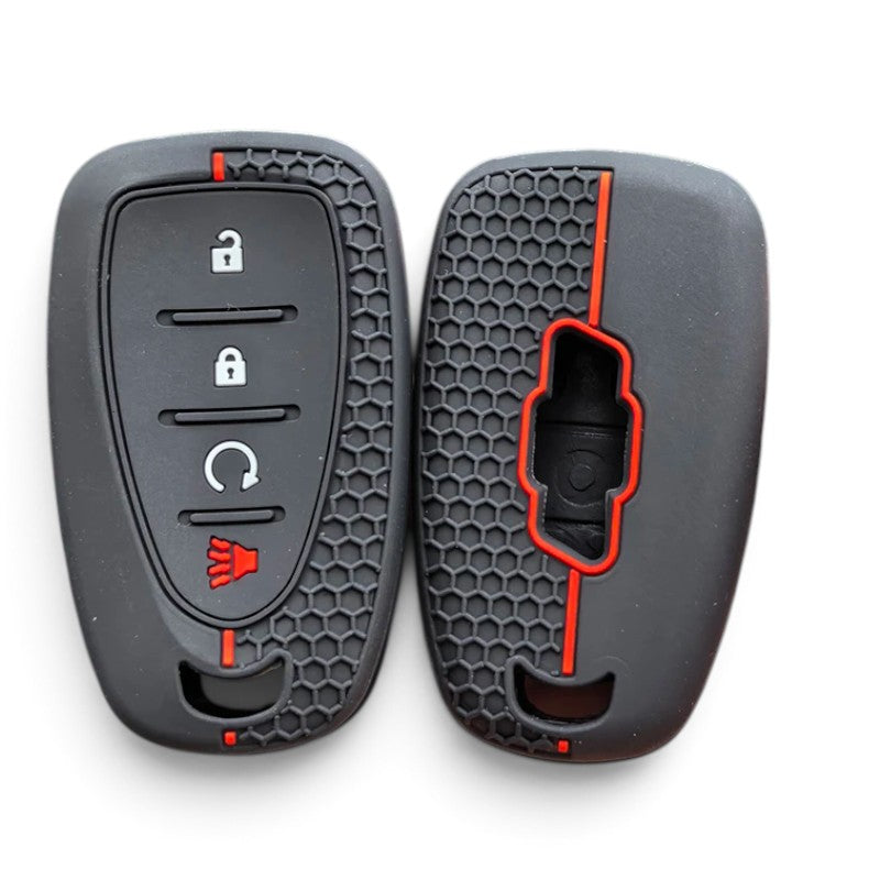 Silicone Key Fob Cover for Chevy Silverado, Tahoe, Camaro, Malibu, Equinox