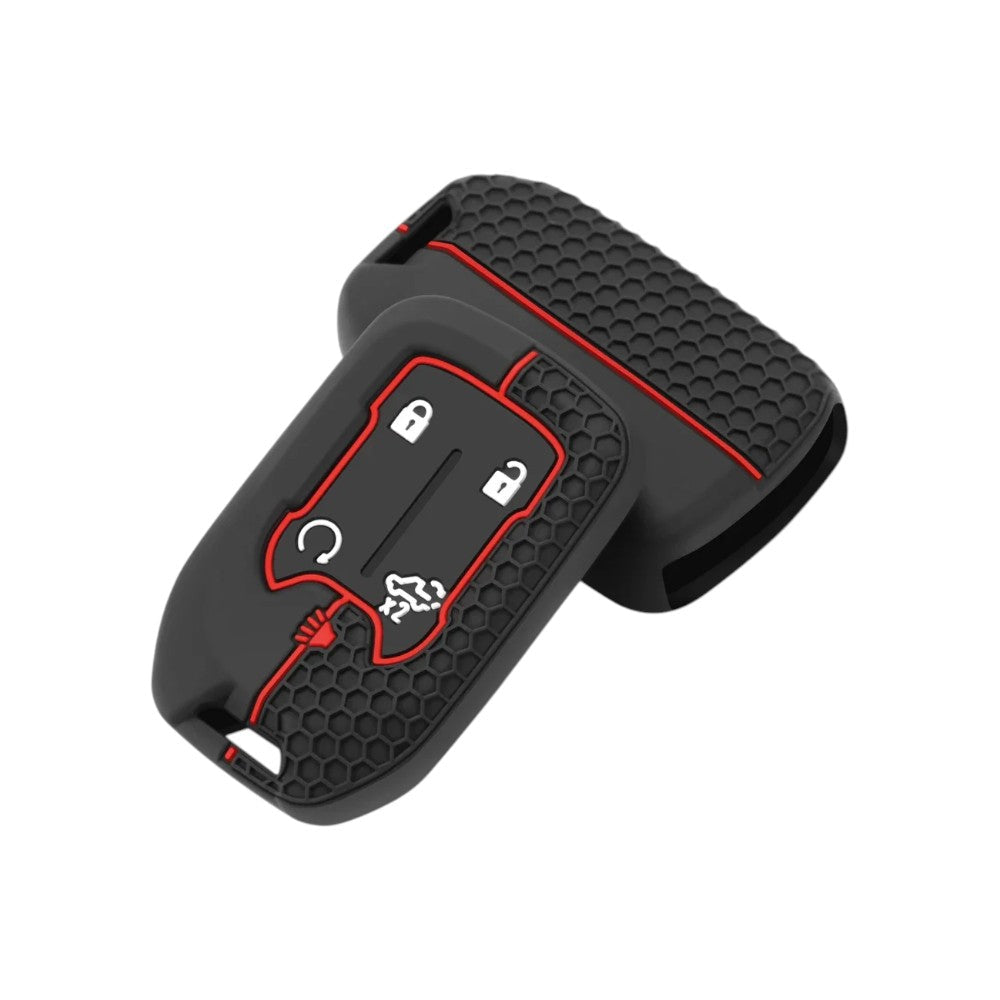 Silicone Key Fob Cover for Chevy Silverado, Tahoe, Camaro, Malibu, Equinox