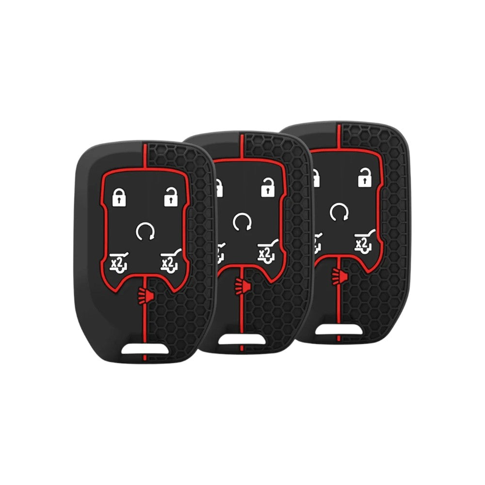 Silicone Key Fob Cover for Chevy Silverado, Tahoe, Camaro, Malibu, Equinox