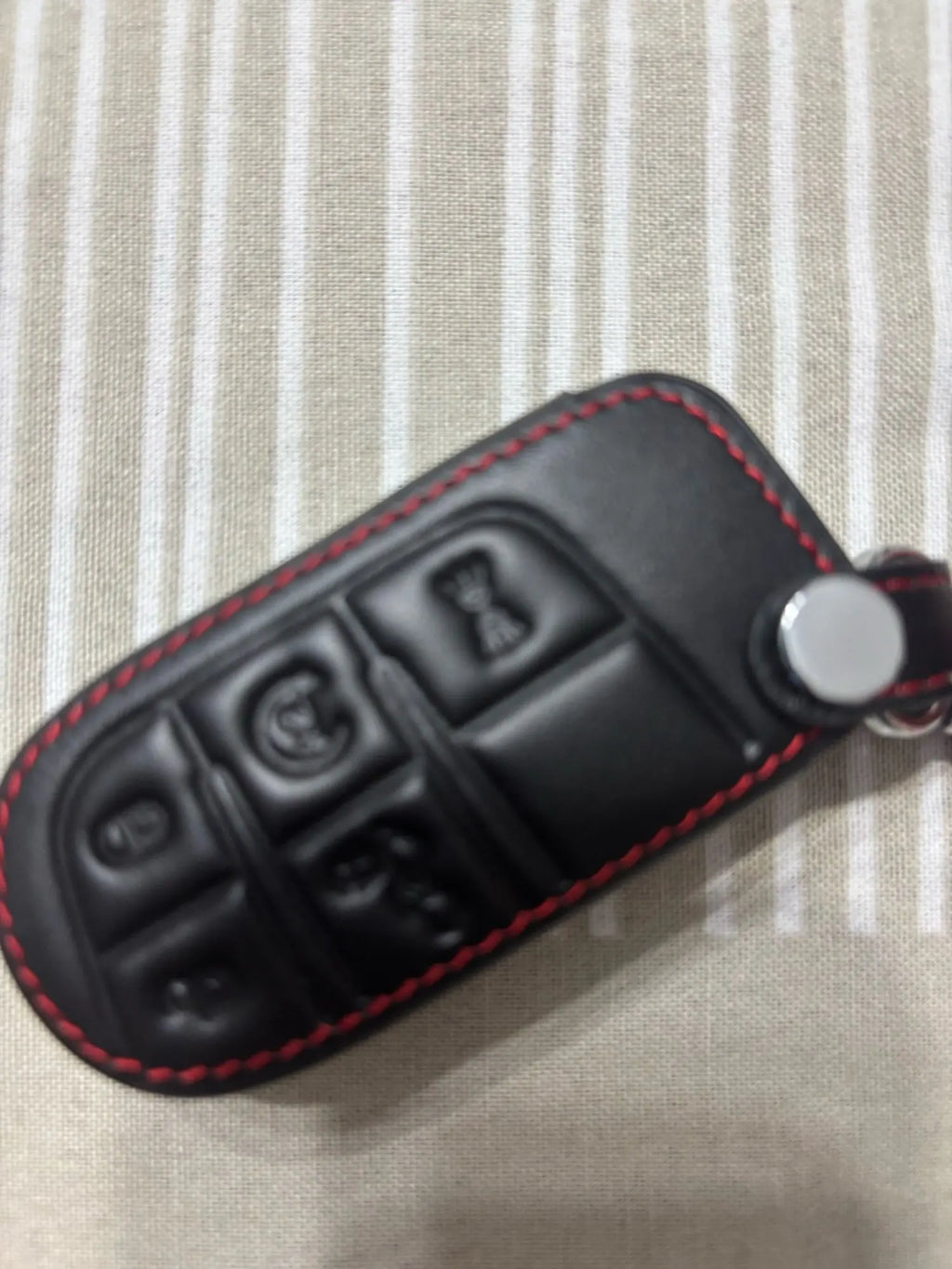PU Leather Key Case for Jeep Cherokee / Compass, Chrysler 300C, Dodge Challenger