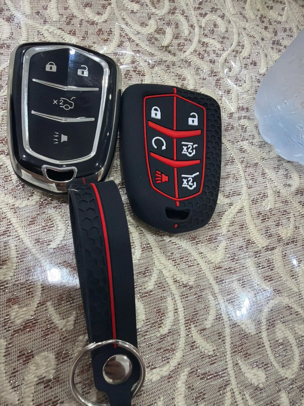 Silicone Key Fob Cover for Cadillac Escalade, SRX, ATS, CTS, XT5, XTS
