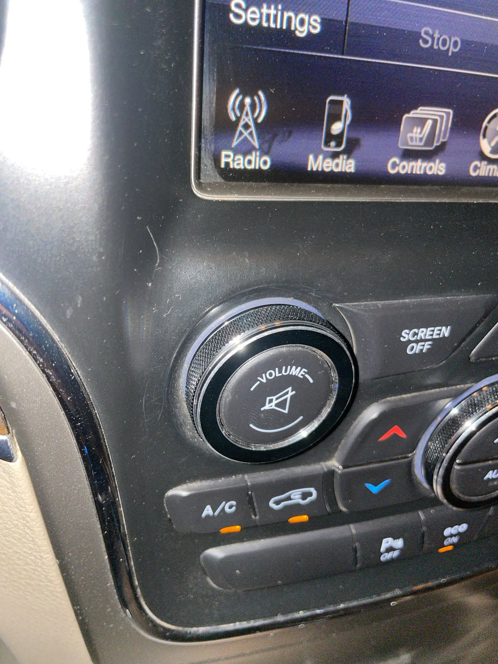 3-Piece Knob Ring Cover Set for 2014-2021 Jeep Cherokee / Grand Cherokee