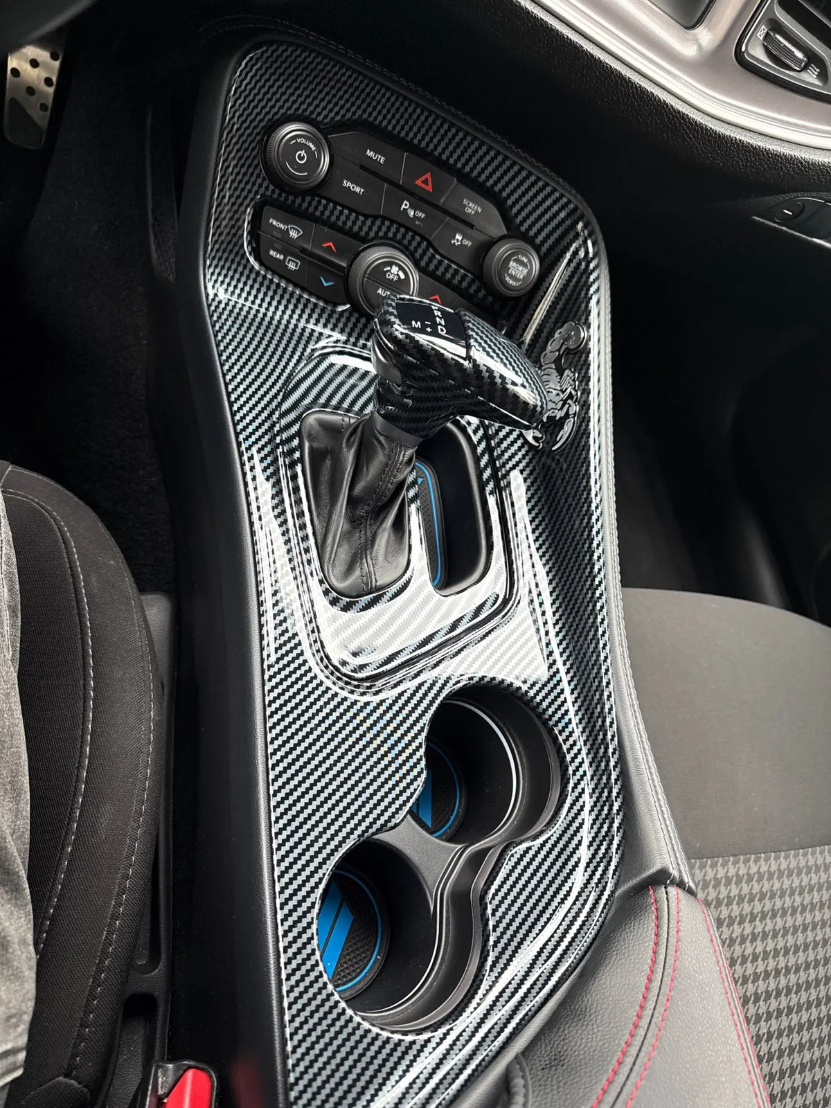 Center Console Shift Panel Trim for 2015-2022 Dodge Challenger