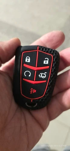 Silicone Key Fob Cover for Cadillac Escalade, SRX, ATS, CTS, XT5, XTS