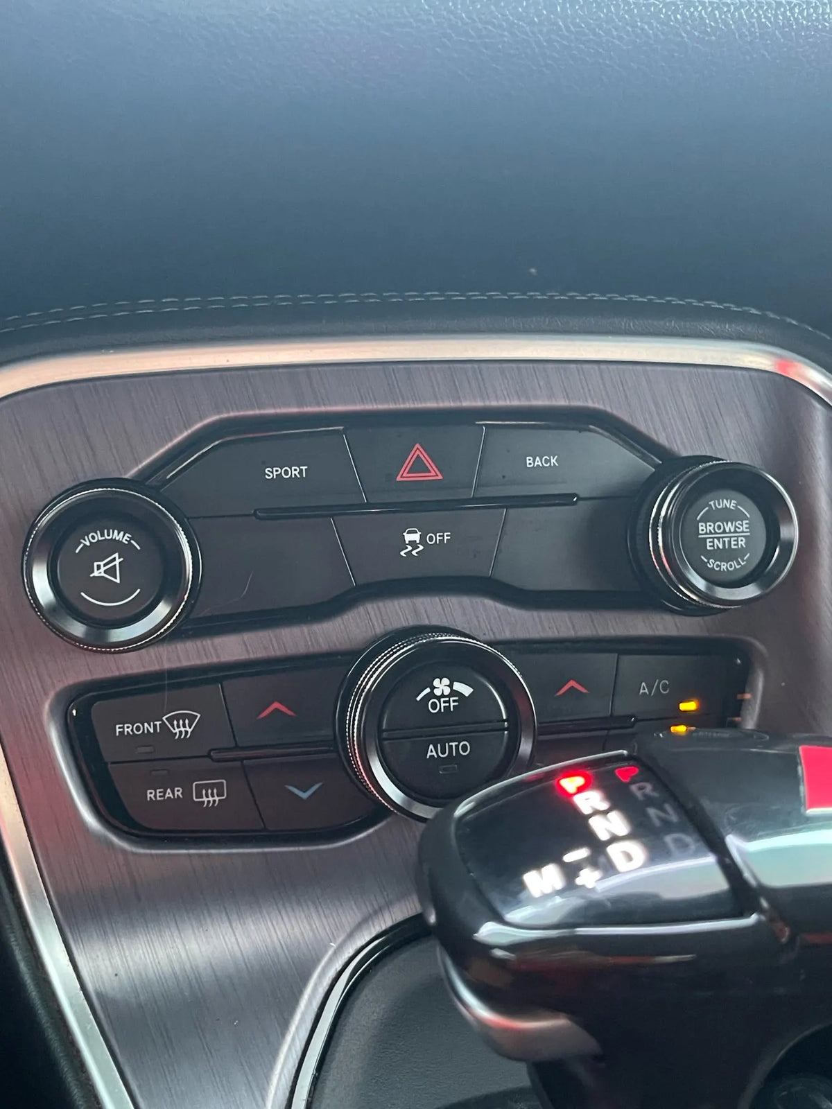 A/C Knob Cover Set for 2015-2020 Dodge Challenger / Charger / Chrysler 300