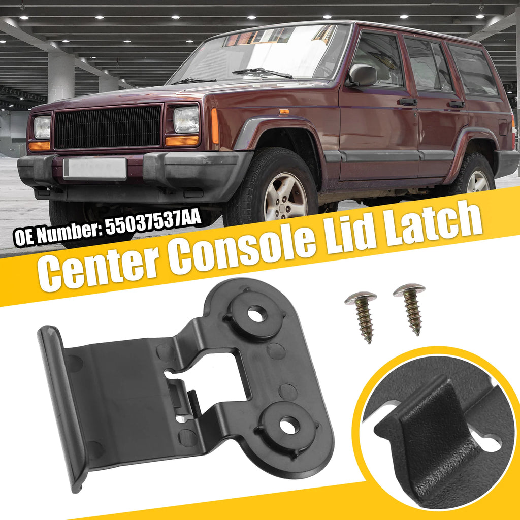 Center Console Armrest Lid Latch for 1997-2001 Jeep Cherokee, Black