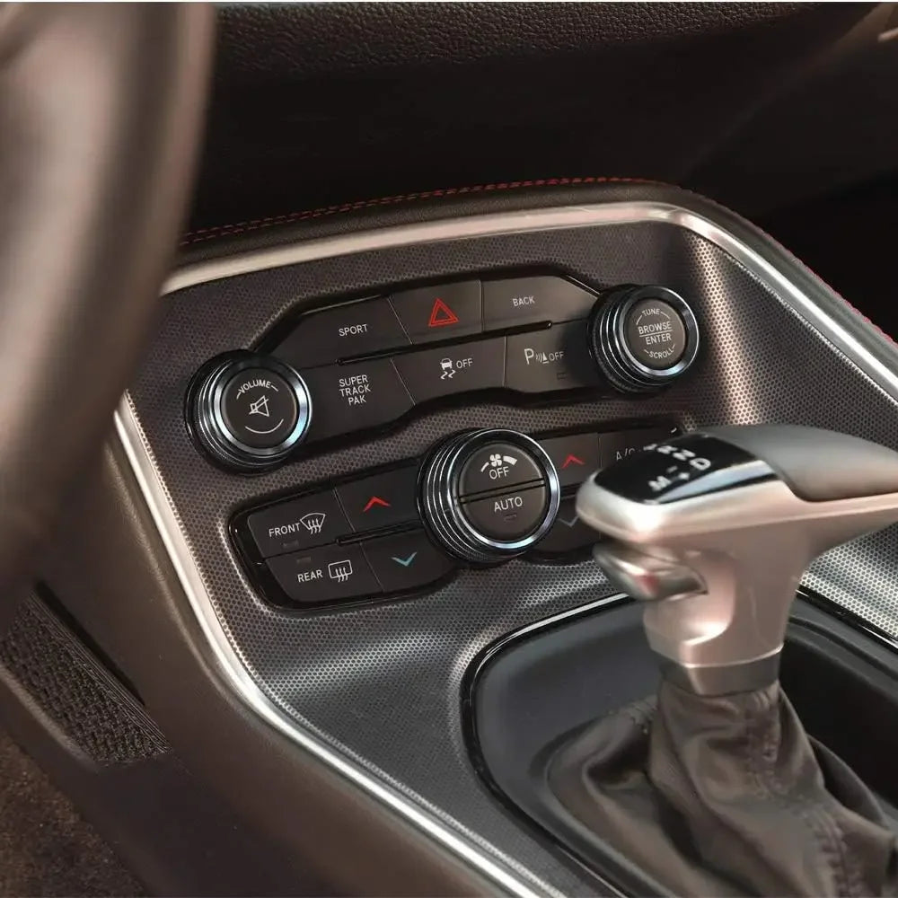 A/C Knob Cover Set for 2015-2020 Dodge Challenger / Charger / Chrysler 300