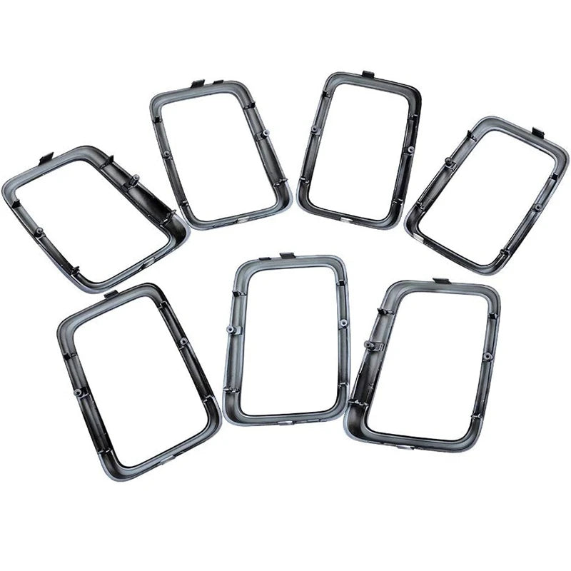 Gloss Black Grille Inserts, 7-Piece, 2017-2020 Jeep Grand Cherokee