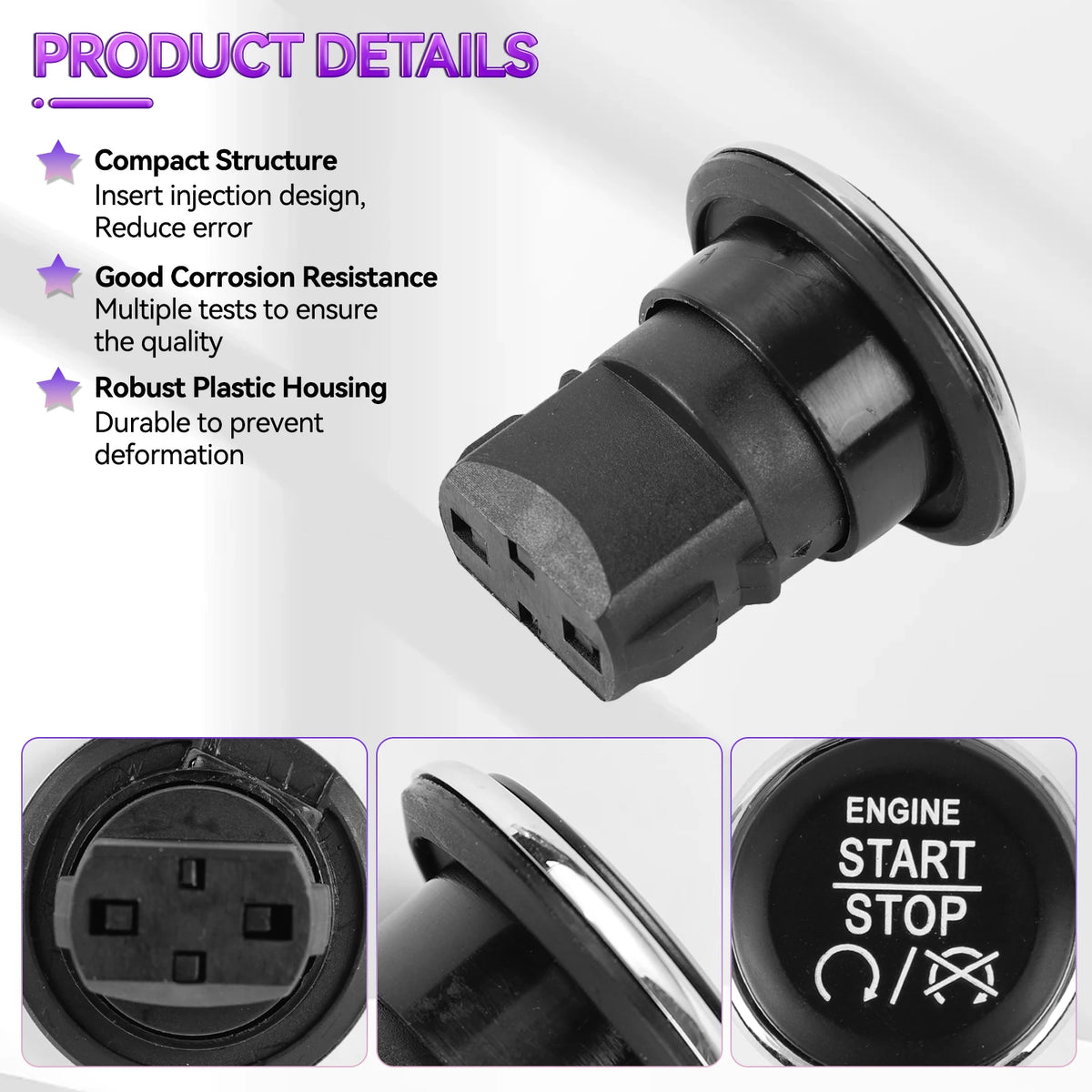 Start Stop Button for Dodge Challenger, Durango, Grand Caravan, Grand Cherokee
