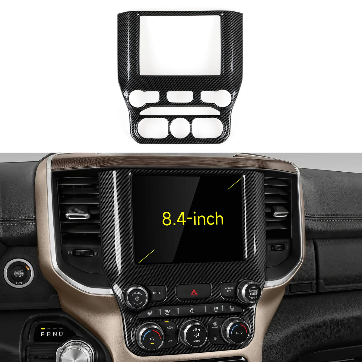 Console Gear Shift Panel Cover for 2019-2026 Ram 1500 / 2500 / 3500
