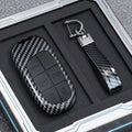 Carbon-Look Key Fob Cover for Dodge Ram, Charger, Durango, Grand Cherokee