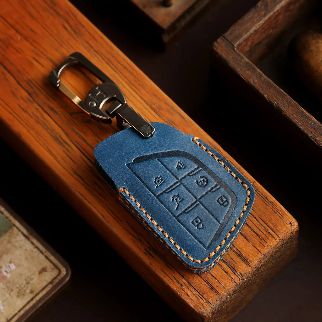 PU Leather Key Fob Cover for Buick Envision, GMC Yukon, Chevy Tahoe / Suburban