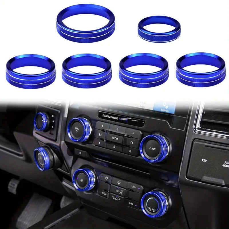 A/C, 4WD, Trailer & Volume Knob Trim for 2016-2019 Ford F-150 XLT