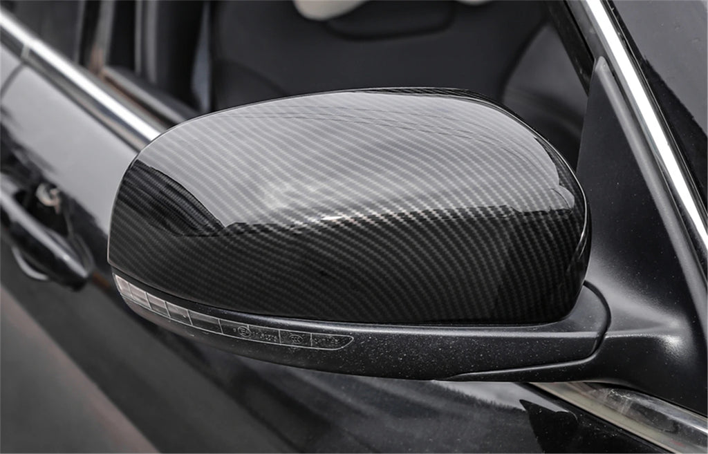 Carbon-Look Mirror Covers for Jeep Cherokee 2014-2023 / Compass 2017-2023