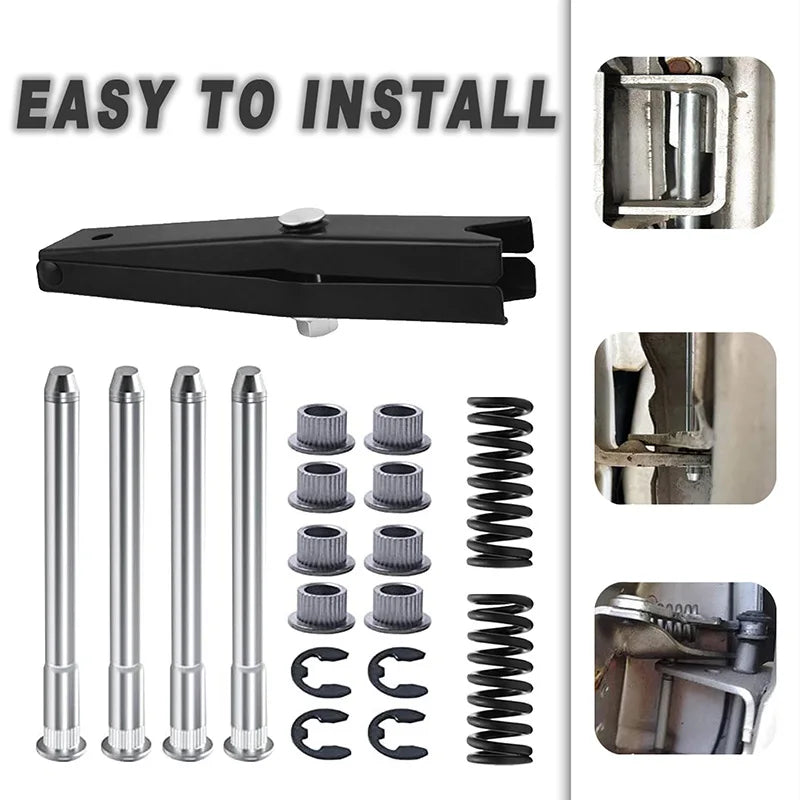 Door Hinge Pin and Bushing Kit for 1994-2004 Chevy S-10 / GMC S-15