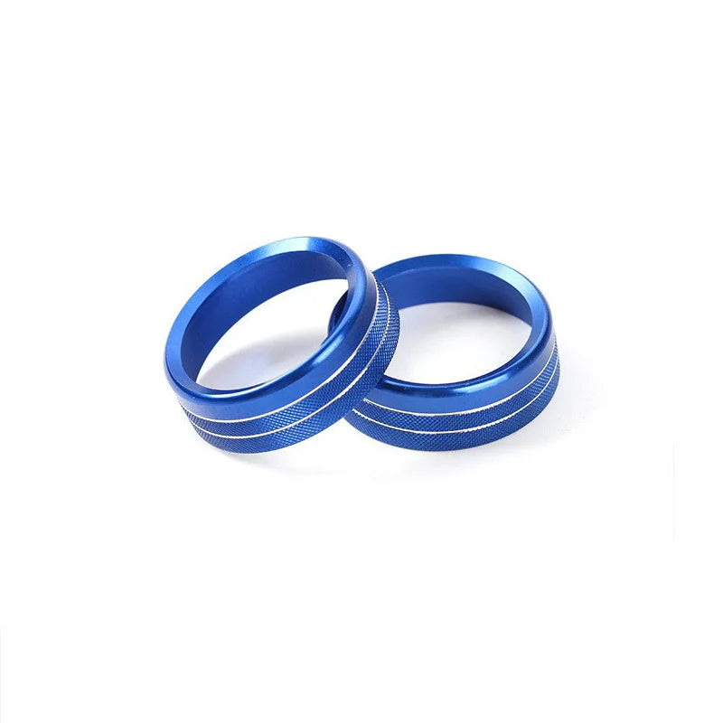 Radio Volume Knob Trim Rings for 2015-2022 Ford Mustang, 2 Pieces
