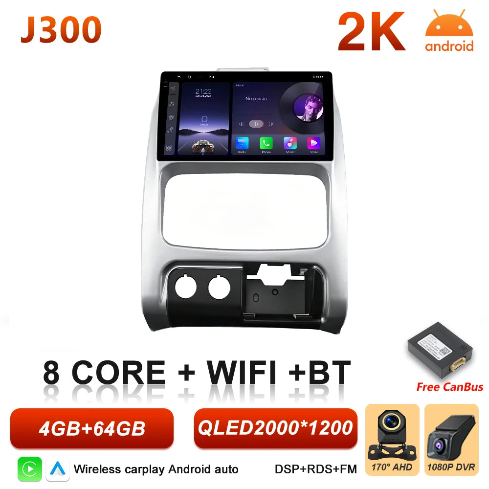 9 in. Android CarPlay Head Unit for 2002-2007 Jeep Liberty