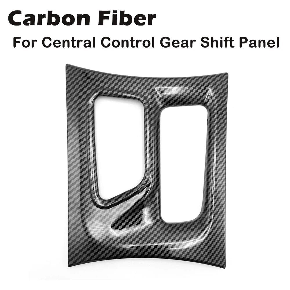 Gear Shift / A/C Panel Trim for 2015-2021 Dodge Charger, Carbon Look