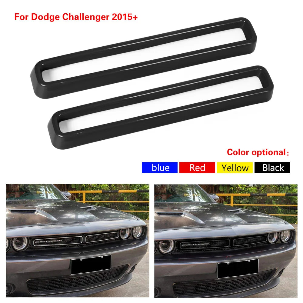 Front Grille Insert Trim for 2015-2022 Dodge Challenger, 2 Pieces