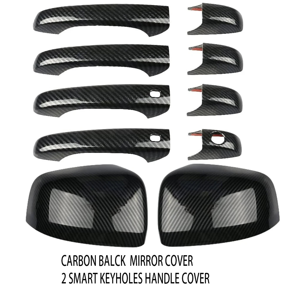 Mirror and Door Handle Covers for 2011-2021 Jeep Grand Cherokee / Durango