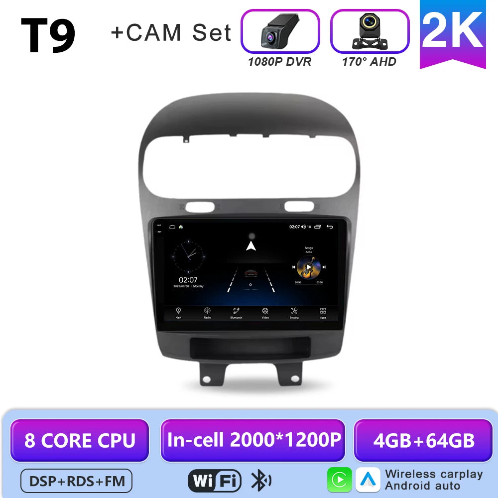 9-Inch Android CarPlay Head Unit for 2011-2020 Dodge Journey