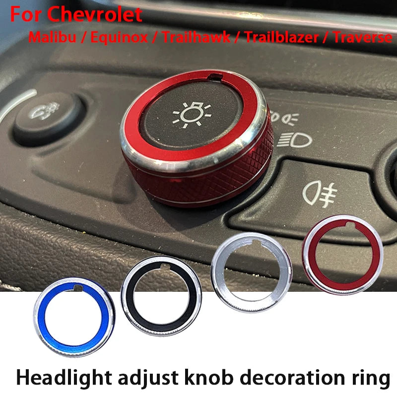 Headlight Adjust Knob Trim Ring for Chevy Malibu, Equinox, Traverse