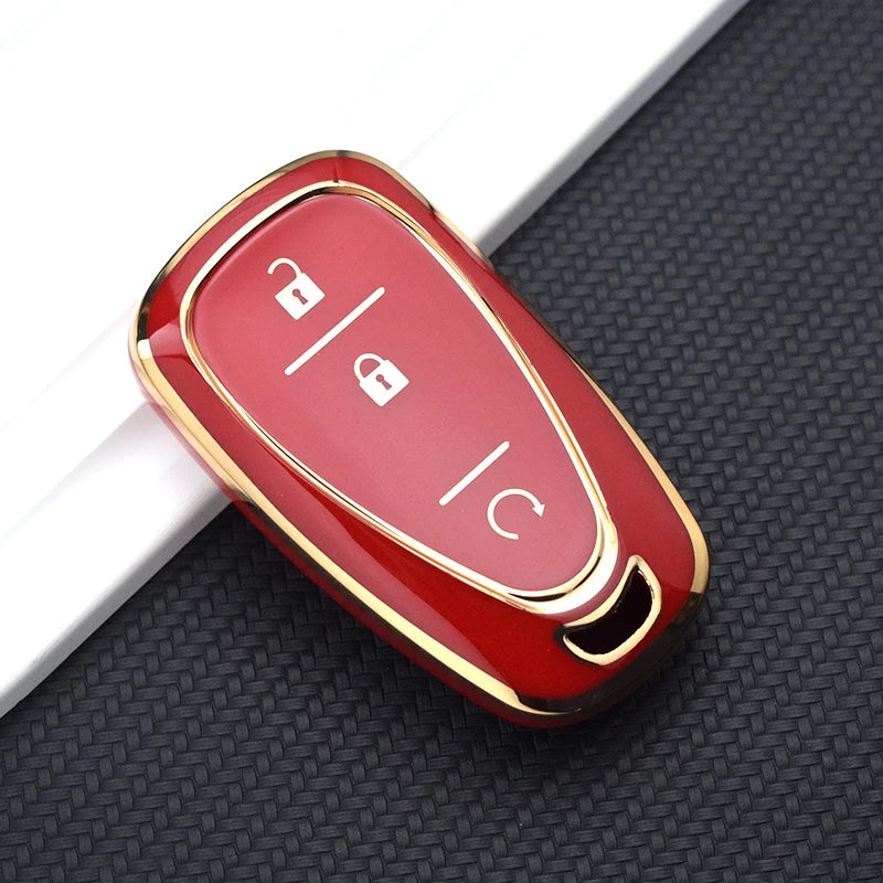 TPU Key Fob Cover for Chevy Malibu, Camaro, Cruze, Equinox, Bolt, Trax