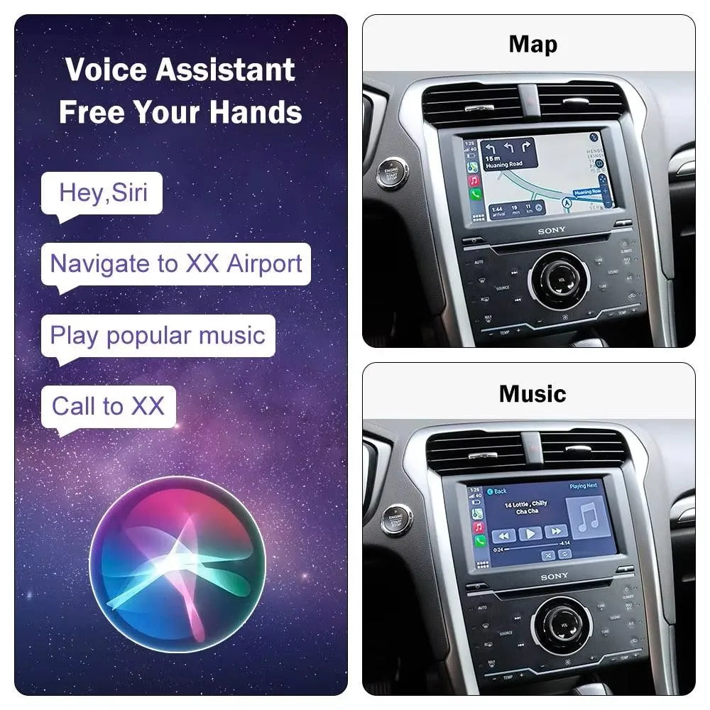 Wireless CarPlay Adapter for Ford SYNC 2, 2011-2015 Edge / 2015 Mustang