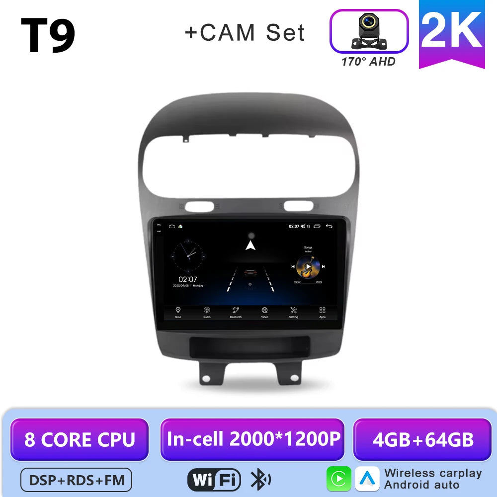 9-Inch Android CarPlay Head Unit for 2011-2020 Dodge Journey