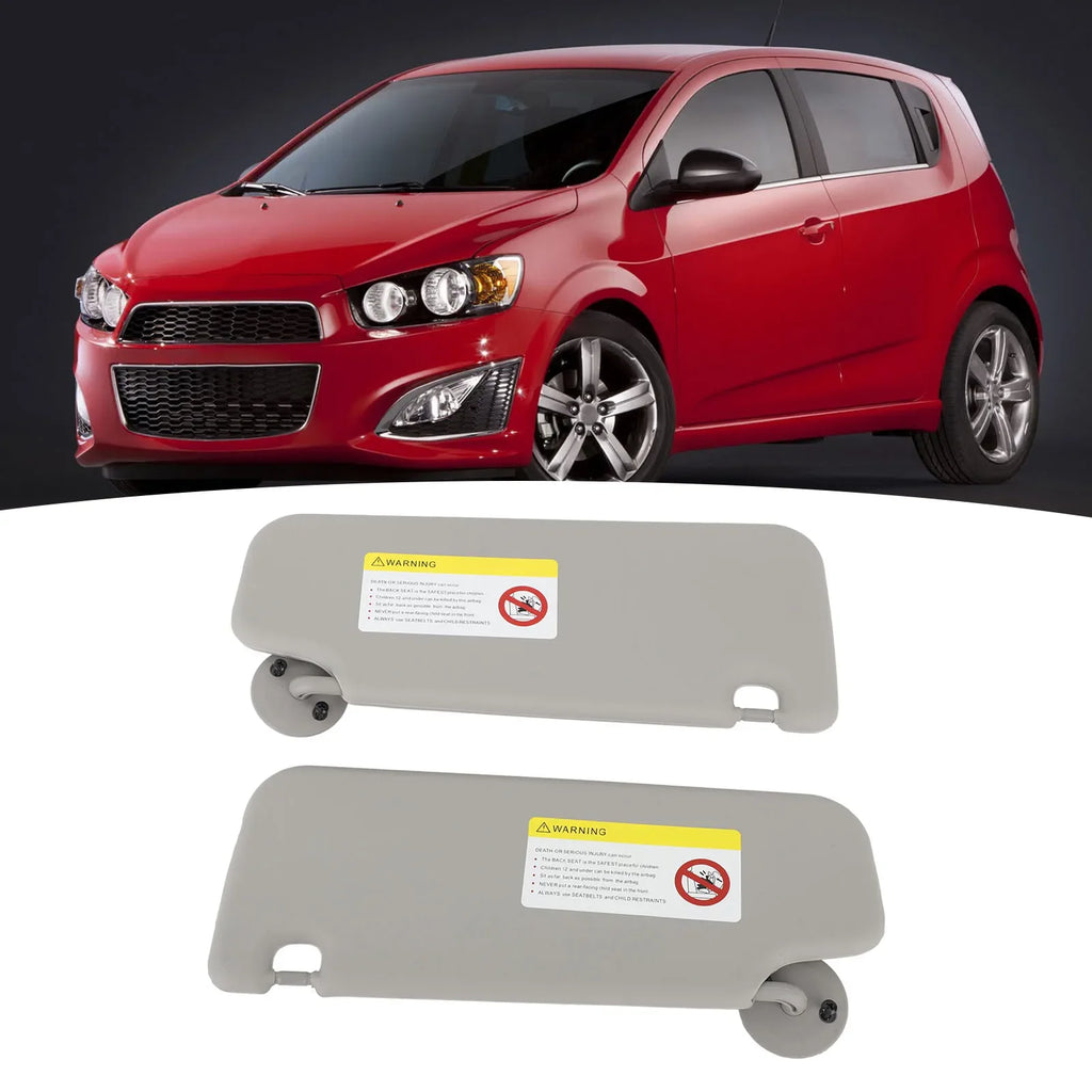 Sun Visor with Mirror for 2012-2016 Chevy Sonic, Gray