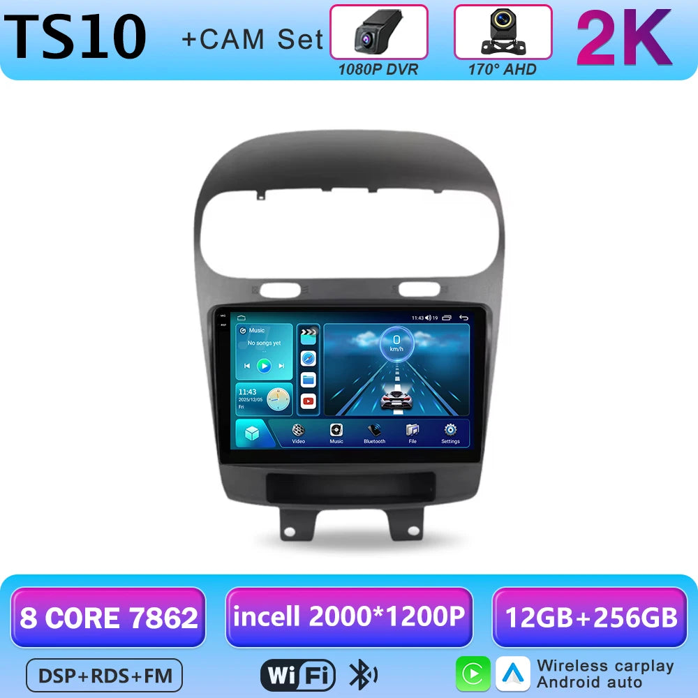 9-Inch Android CarPlay Head Unit for 2011-2020 Dodge Journey