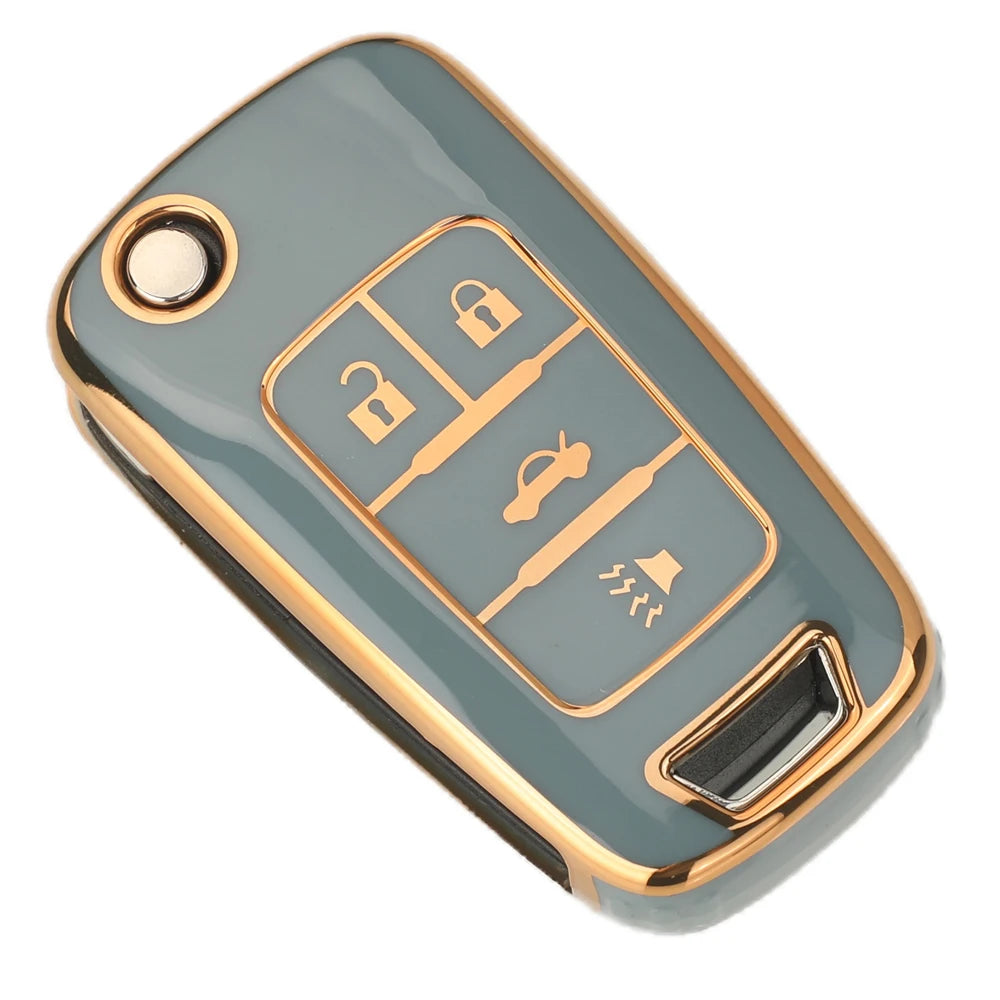 Soft TPU Key Fob Cover for Chevrolet Cruze, Camaro, Impala, Malibu