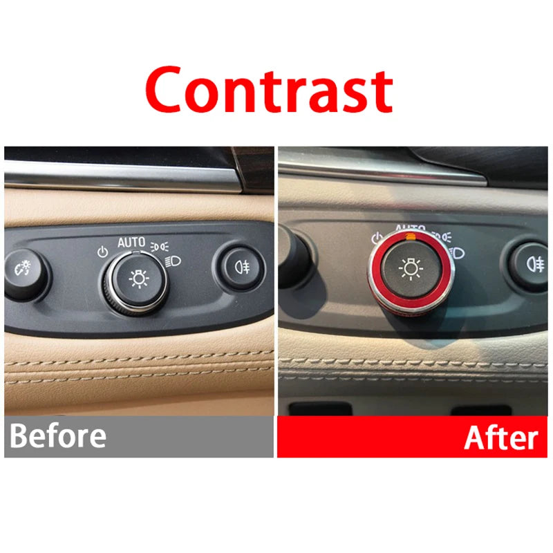 Headlight Adjust Knob Trim Ring for Chevy Malibu, Equinox, Traverse