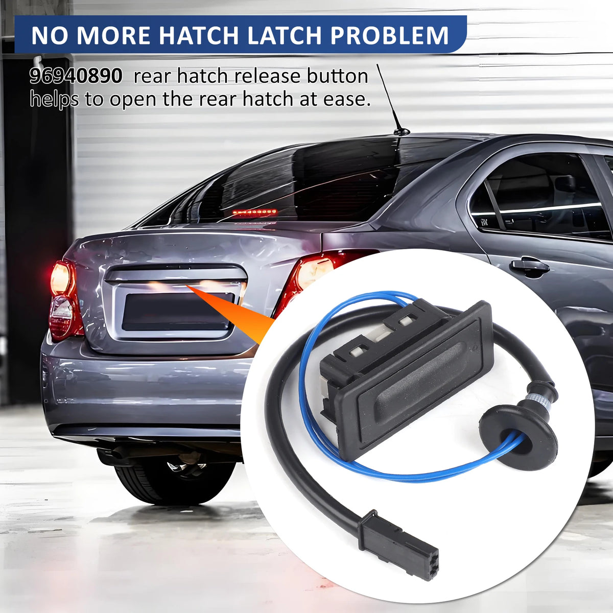 Trunk Release Switch for 2012-2019 Chevy Sonic Sedan, 96940890