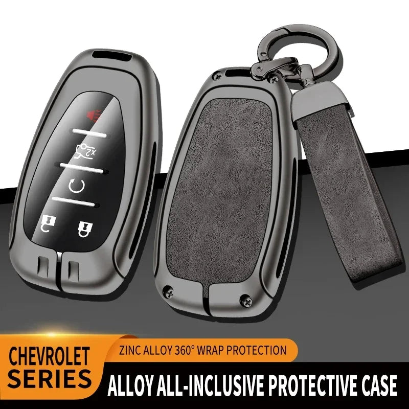 Zinc Alloy Key Fob Cover for Chevy Cruze, Camaro, Malibu, Equinox, Traverse