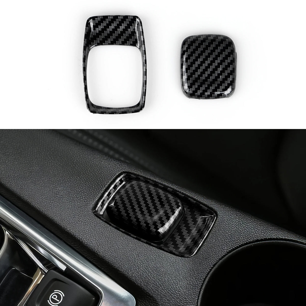 Carbon-Look Steering Wheel Button Panel Cover for 2016-2024 Chevy Camaro