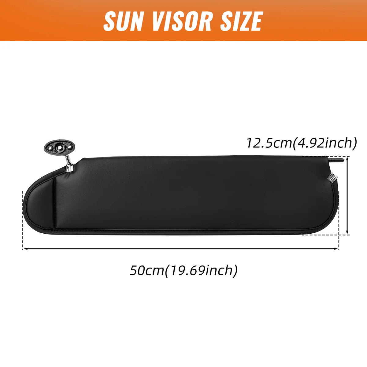 Sun Visor for 1997-2002 Jeep Wrangler TJ, 5EP34LAZAE, Black
