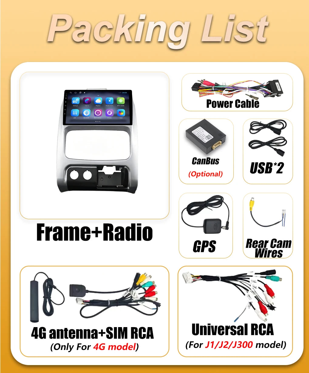 9 in. Android CarPlay Head Unit for 2002-2007 Jeep Liberty
