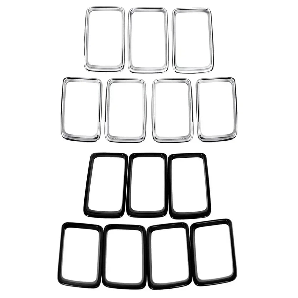Front Grille Trim Rings for 2014-2016 Jeep Grand Cherokee, 7 Pieces