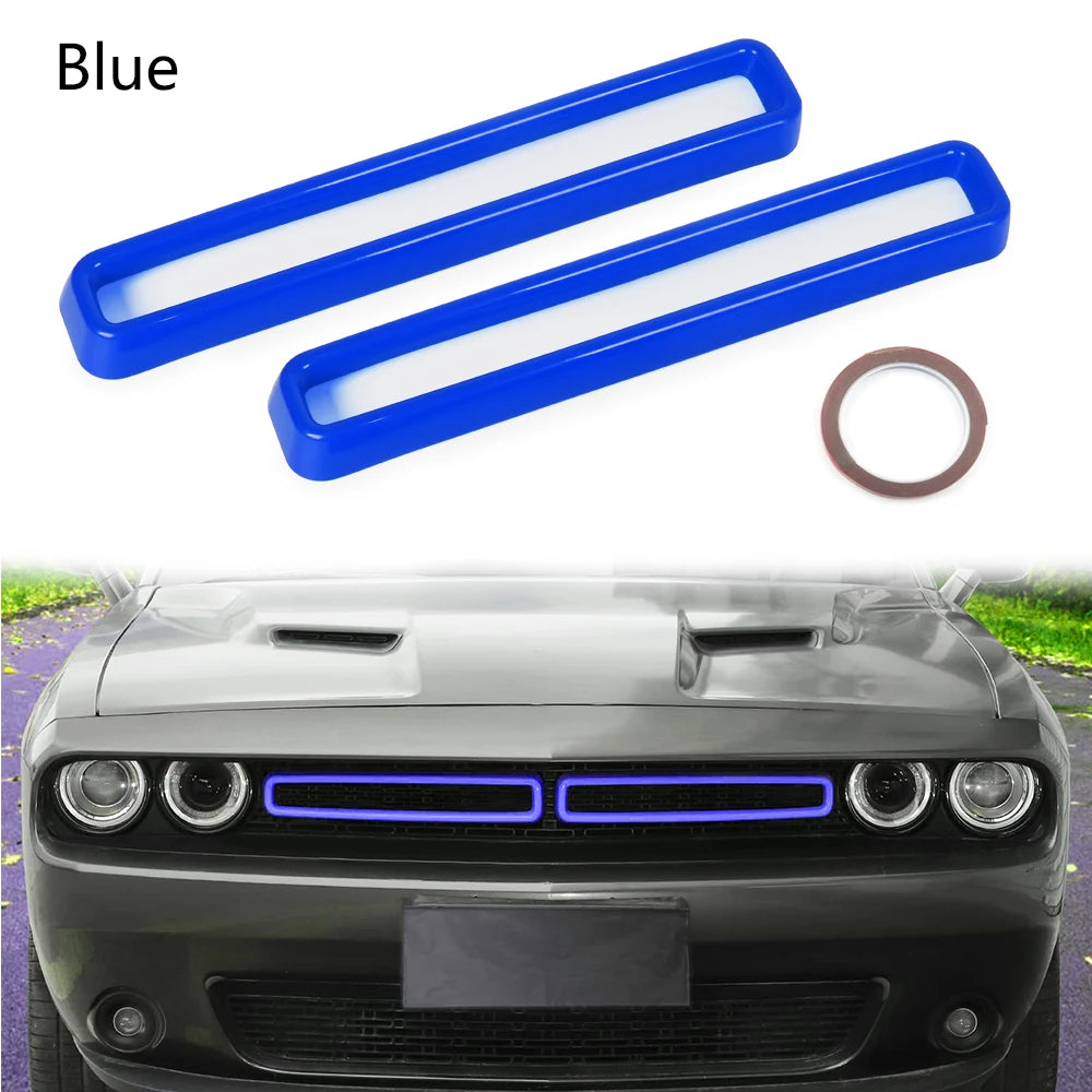 Front Grille Insert Trim for 2015-2022 Dodge Challenger, 2 Pieces