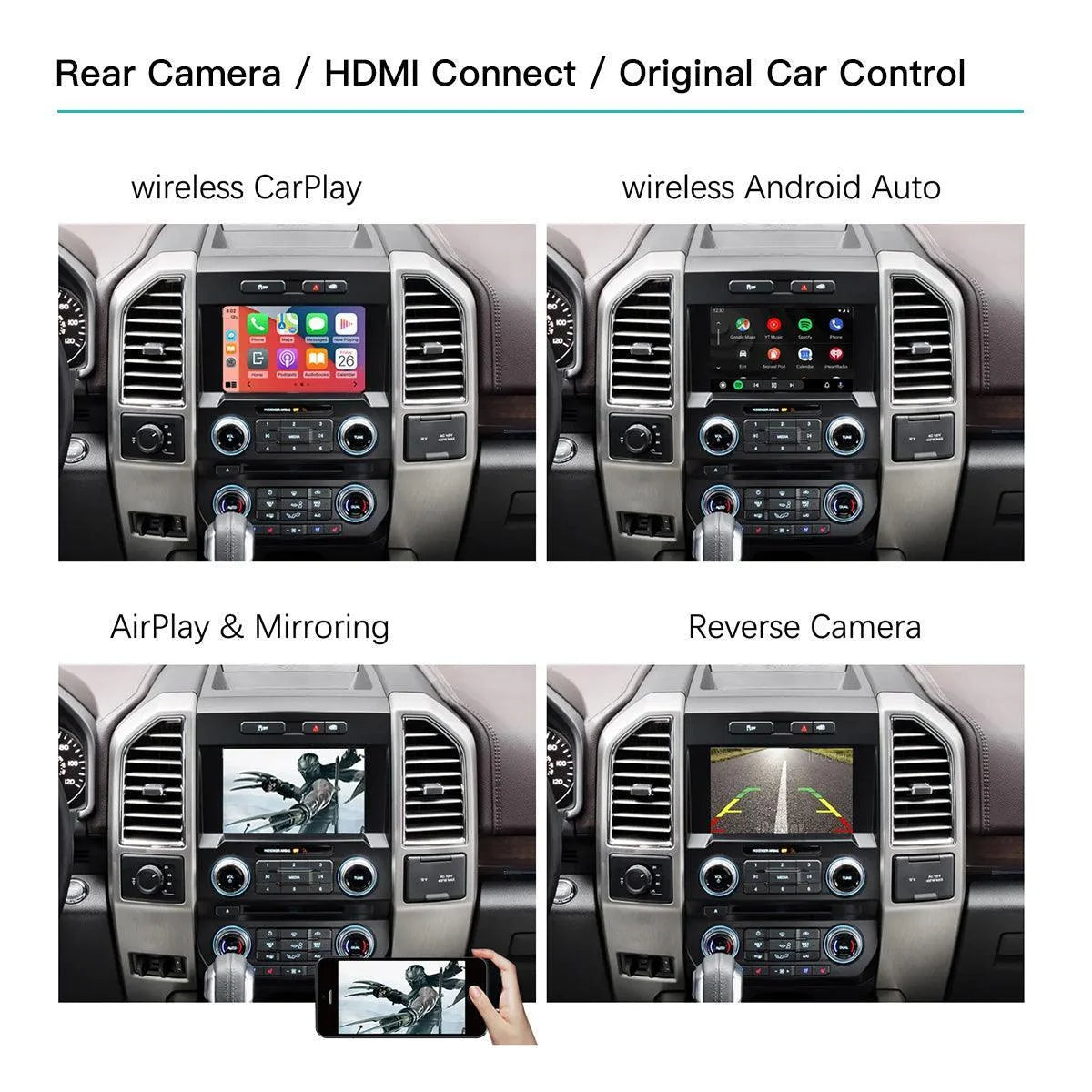 Wireless CarPlay and Android Auto Adapter for Ford SYNC 2