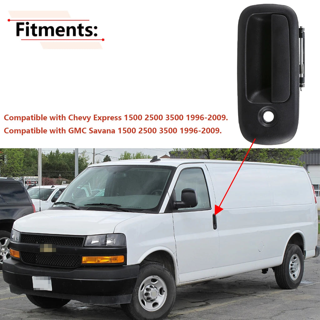 Exterior Door Handle for 1996-2009 Chevy Express / GMC Savana