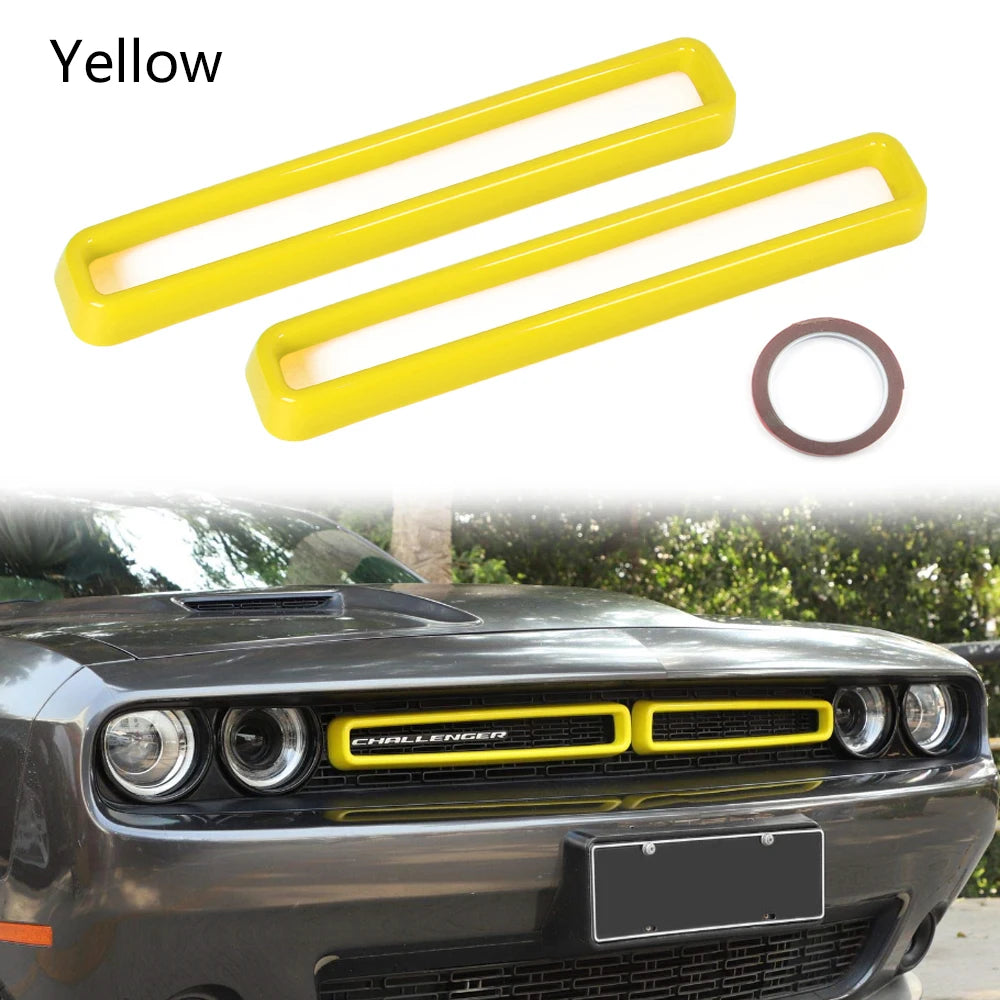 Front Grille Insert Trim for 2015-2022 Dodge Challenger, 2 Pieces