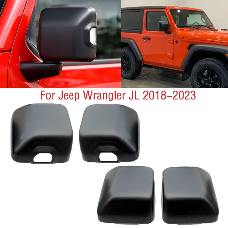 Side Mirror Cover Cap for 2018-2023 Jeep Wrangler JL