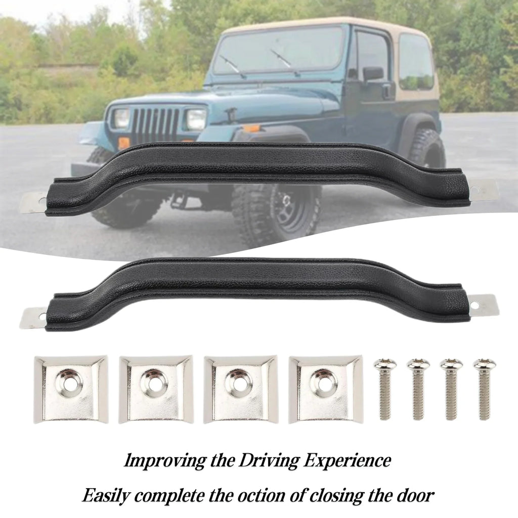 Interior Door Pull Handle, 2-Pack for 1987-1995 Jeep Wrangler YJ