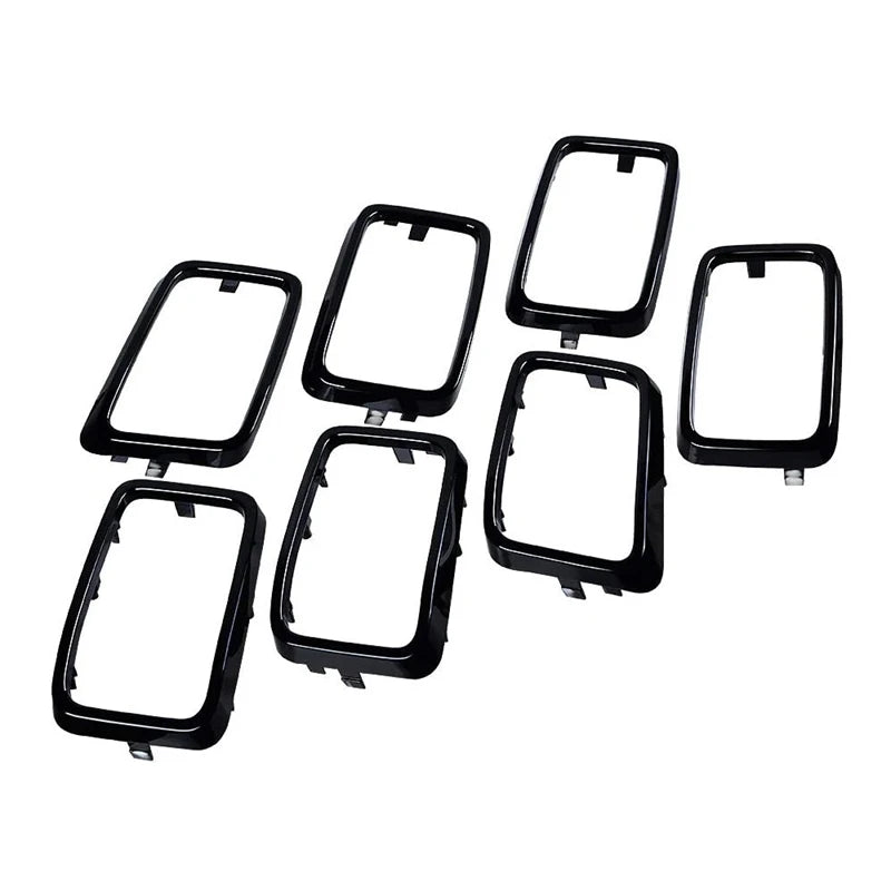 Gloss Black Grille Inserts, 7-Piece, 2017-2020 Jeep Grand Cherokee