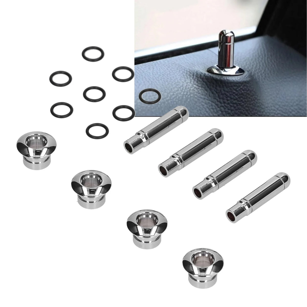 8-Piece Door Lock Pin Knob Set for Chevrolet Trax / Cruze / Malibu