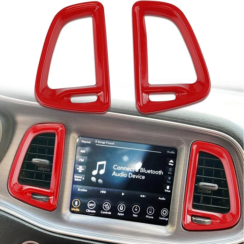 Center Console Air Vent Trim, 4-Piece, 2015-2020 Dodge Challenger