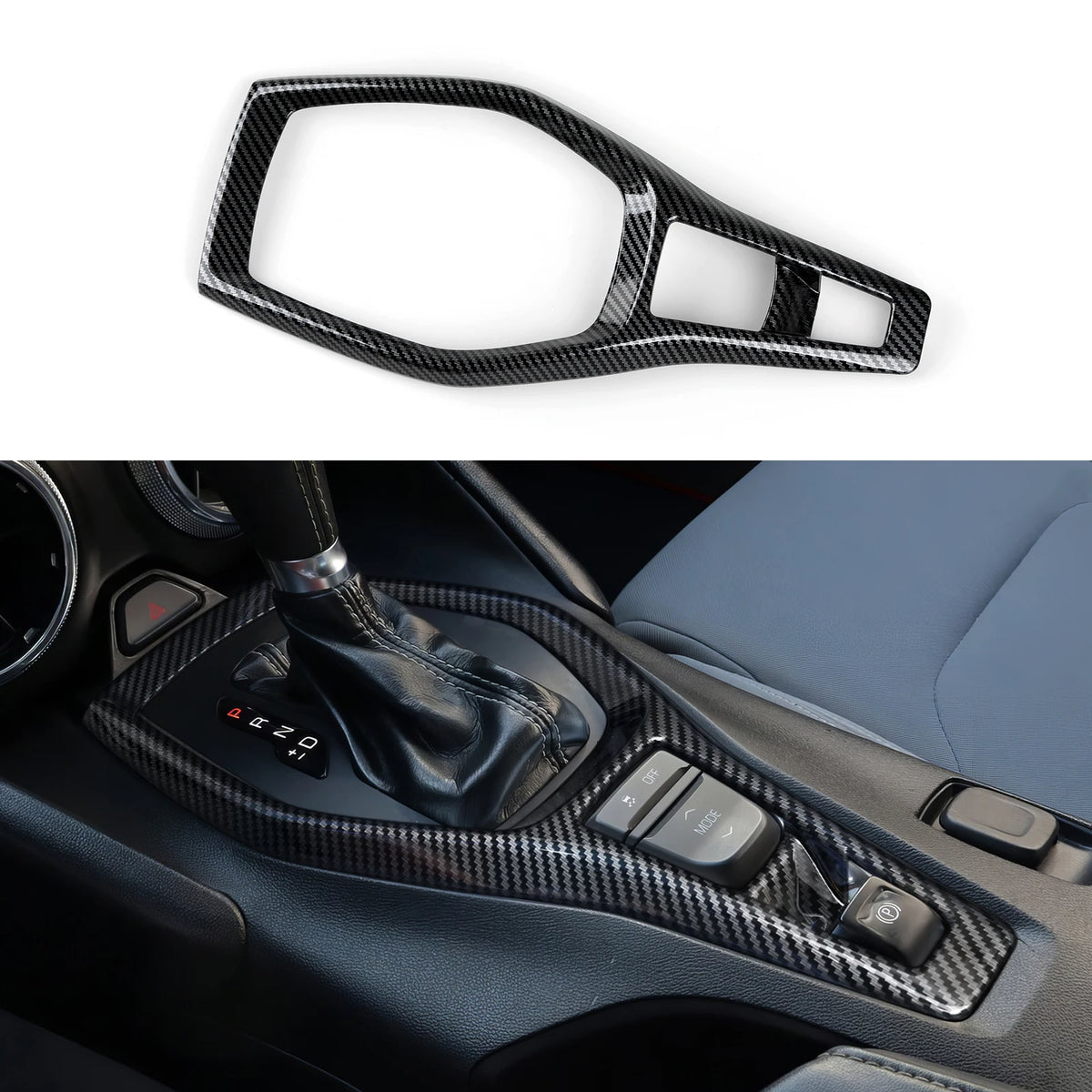 Carbon-Look Steering Wheel Button Panel Cover for 2016-2024 Chevy Camaro