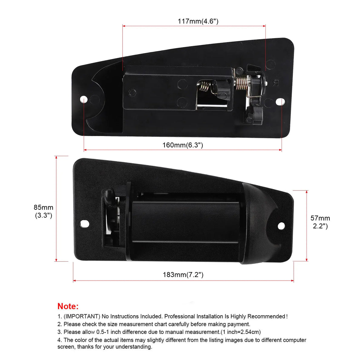 Exterior Door Handle for 1999-2007 Chevy Silverado / GMC Sierra Extended Cab
